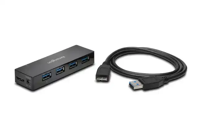 HUB KENSINGTON USB 3.0 4-POORTEN MET