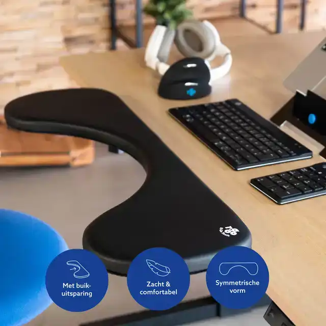 ARMSTEUN R-GO ERGONOMISCH ZWART