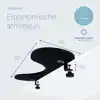 ARMSTEUN R-GO ERGONOMISCH ZWART