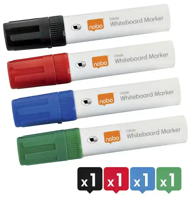 WHITEBOARDMARKER NOBO GLIDE SCHUIN ASS