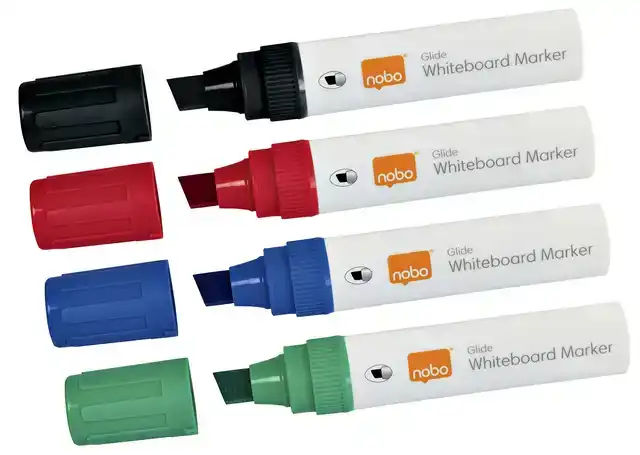WHITEBOARDMARKER NOBO GLIDE SCHUIN ASS