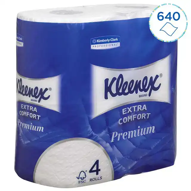 TOILETPAPIER KLEENEX 4LAAGS 160 VEL WIT