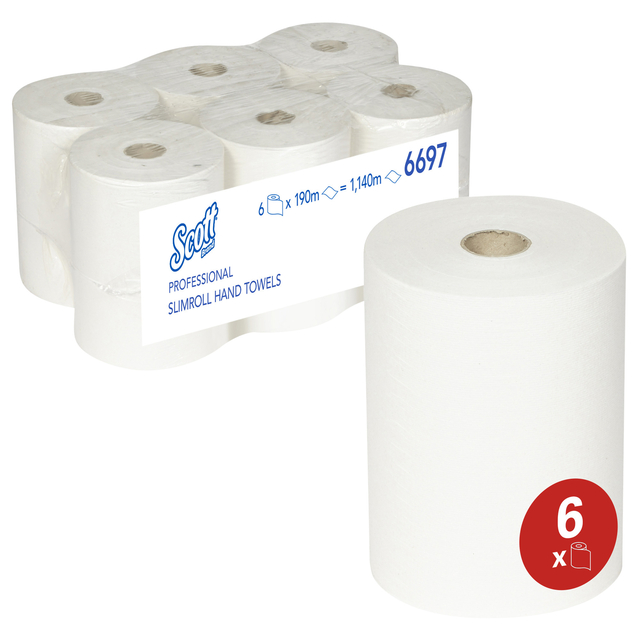 HANDDOEKROL SCOTT SLIMROLL 1LAAGS 190M
