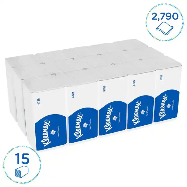 HANDDOEK KLEENEX 2LAAGS 215X212MM