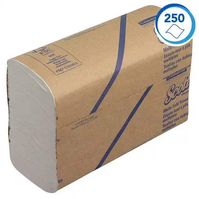 HANDDOEK SCOTT 1LAAGS 203X240MM WIT