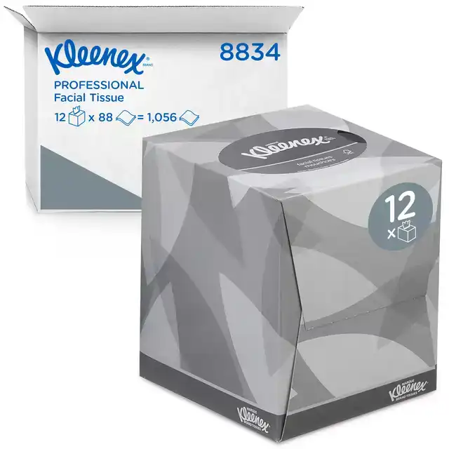 FACIAL TISSUES KLEENEX KUBUS 2LAAGS 88