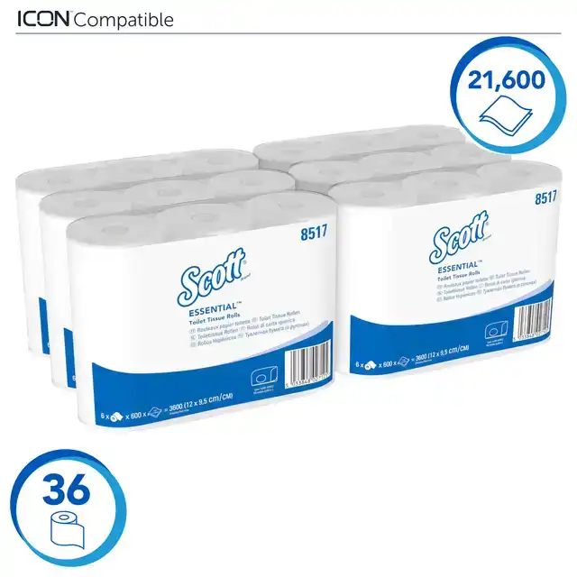 TOILETPAPIER SCOTT ESSENTIAL 2LAAGS 600