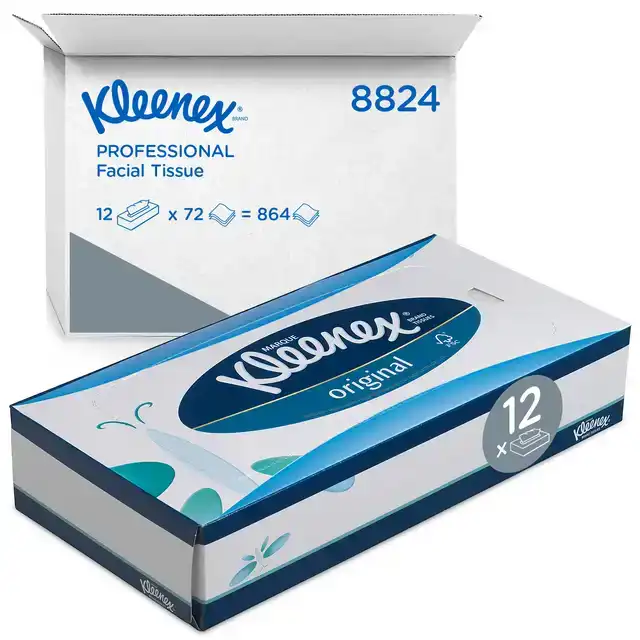 FACIAL TISSUES KLEENEX 3LAAGS 72 VEL