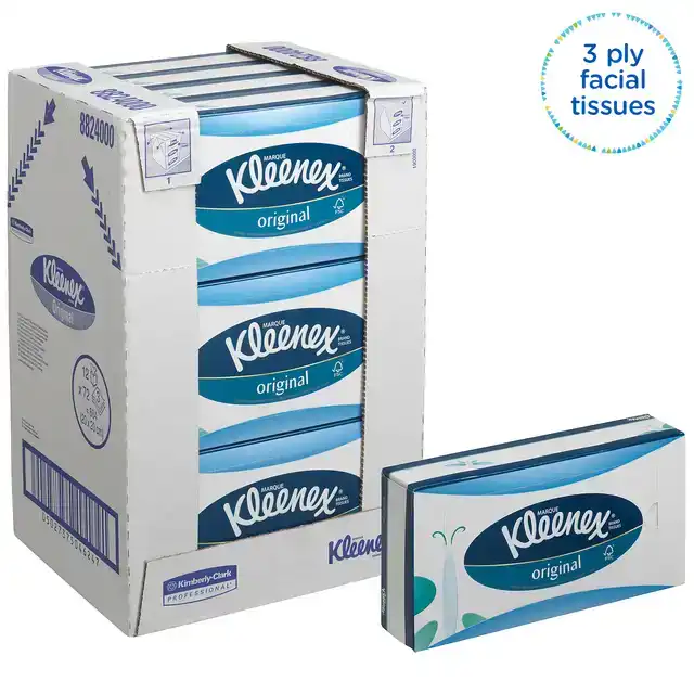 FACIAL TISSUES KLEENEX 3LAAGS 72 VEL