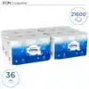 TOILETPAPIER KLEENEX 2LAAGS 600 VEL WIT