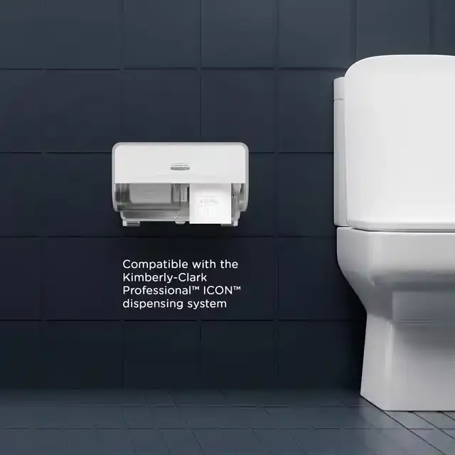 TOILETPAPIER KLEENEX 2LAAGS 600 VEL WIT
