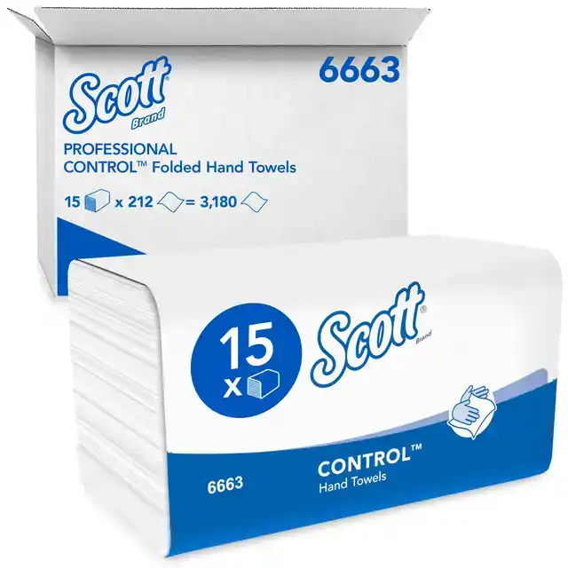 HANDDOEK SCOTT CONTROL 1LAAGS 215X315MM