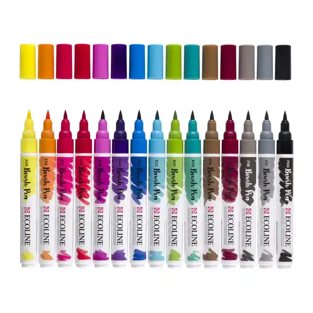 BRUSHPEN TALENS ECOLINE SET 15 STUKS