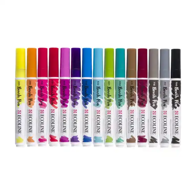 BRUSHPEN TALENS ECOLINE SET 15 STUKS