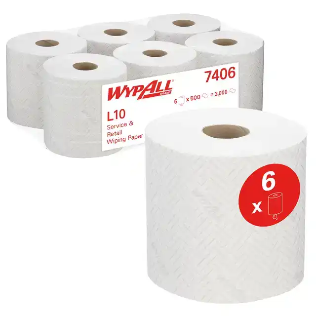 POETSPAPIER WYPALL L10 1LAAGS 500 VEL