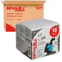 REINIGINGSDOEK WYPALL L40 1LAAGS 18X56