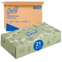 FACIAL TISSUES SCOTT 8837 2-LAAGS