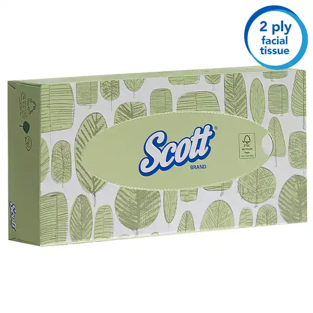 FACIAL TISSUES SCOTT 2LAAGS 100 VEL WIT