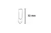 PAPERCLIP KANGARO 32MM HOEKIG VERZINKT