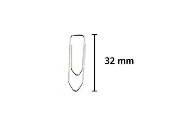 PAPERCLIP KANGARO 32MM HOEKIG VERZINKT