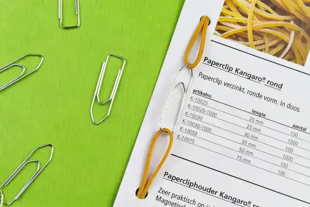 PAPERCLIP KANGARO 32MM HOEKIG VERZINKT