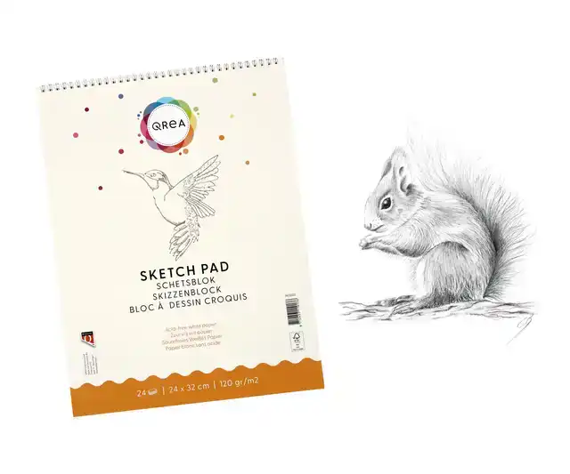 SCHETSBLOK QREA 24X32 24VEL 120GR