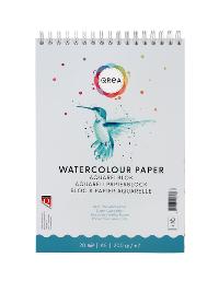 AQUARELBLOK QREA A5 20VEL 200GR SPIRAAL