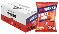 CHIPS POPWORKS SWEET BBQ 16GR