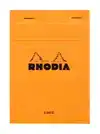SCHRIJFBLOK RHODIA A6 LIJN 80VEL 80GR