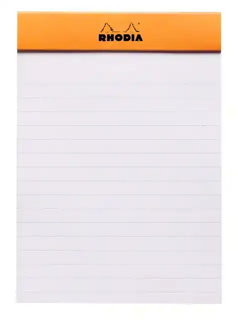 SCHRIJFBLOK RHODIA A6 LIJN 80VEL 80GR