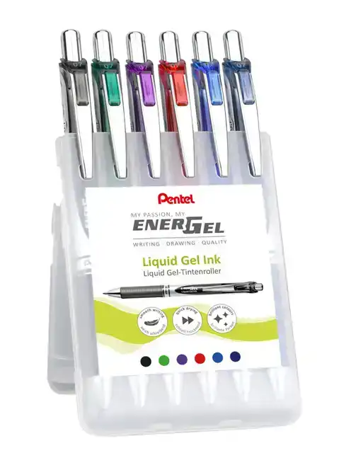 GELSCHRIJVER PENTEL BL77 ENERGEL M 6ST