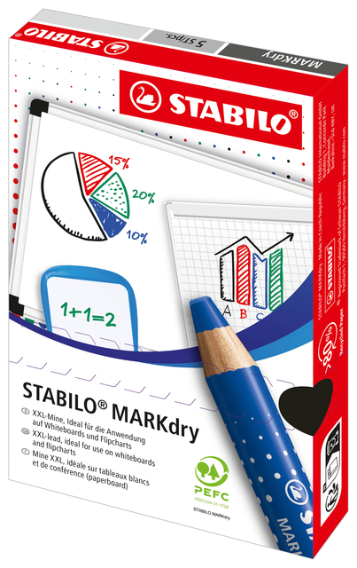 WHITEBOARDPOTLOOD STABILO MARKDRY