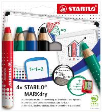WHITEBOARDPOTLOOD STABILO MARKDRY 648/4