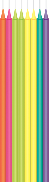 KAARSJE HAZA LONG BRIGHT 15CM 16 STUKS