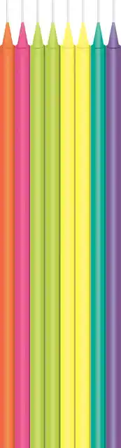 KAARSJE HAZA LONG BRIGHT 15CM 16 STUKS