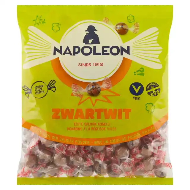 SNOEP NAPOLEON ZWART WIT ZAK 1KG