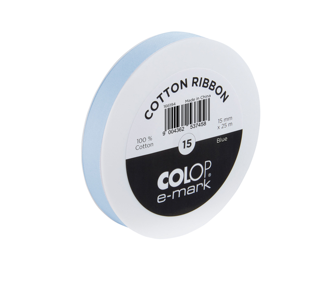 LINT COLOP EMARK 15MMX25M BLAUW