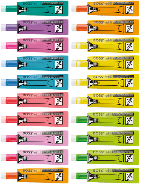 MARKEERSTIFTINKT STABILO 070 ASSORTI