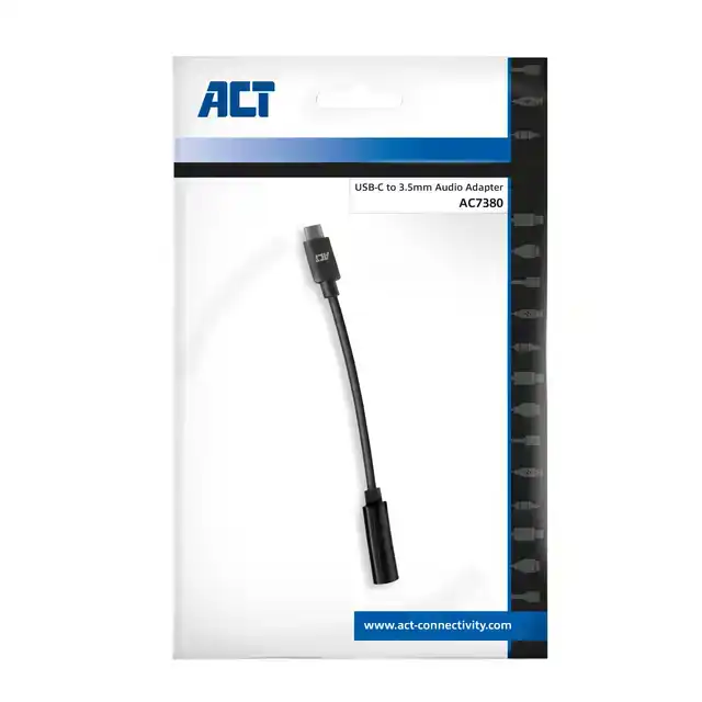 ADAPTER ACT USB-C NAAR 3.5MM AUDIO JACK