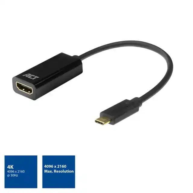 ADAPTER ACT USB-C NAAR HDMI 4K 30HZ
