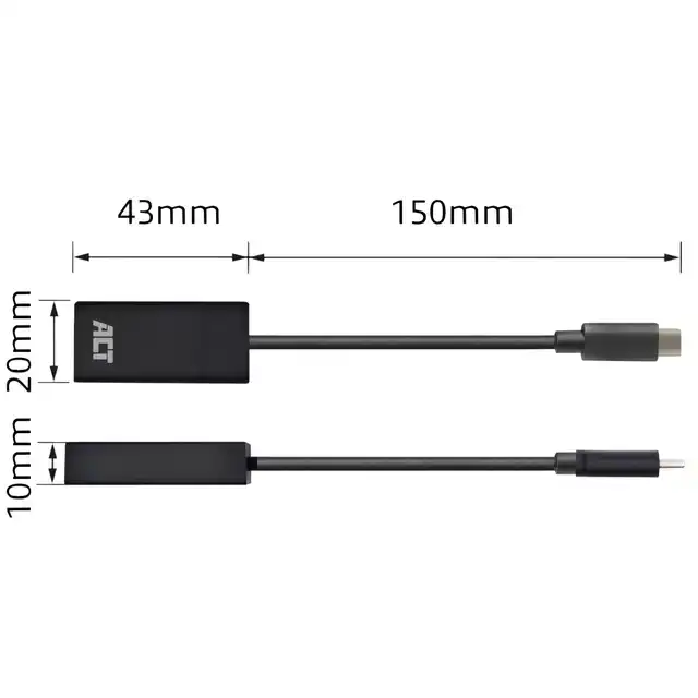 ADAPTER ACT USB-C NAAR HDMI 4K 30HZ