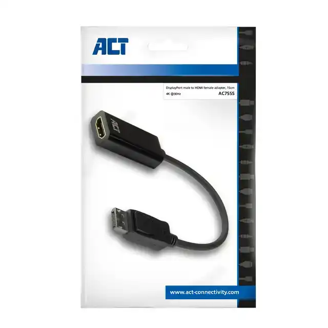 ADAPTER ACT DISPLAYPORT NAAR HDMI 4K