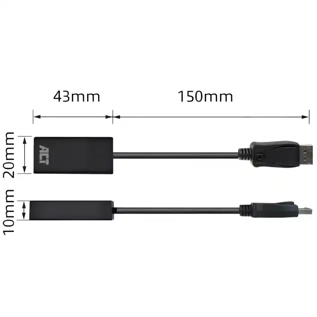 ADAPTER ACT DISPLAYPORT NAAR HDMI 4K