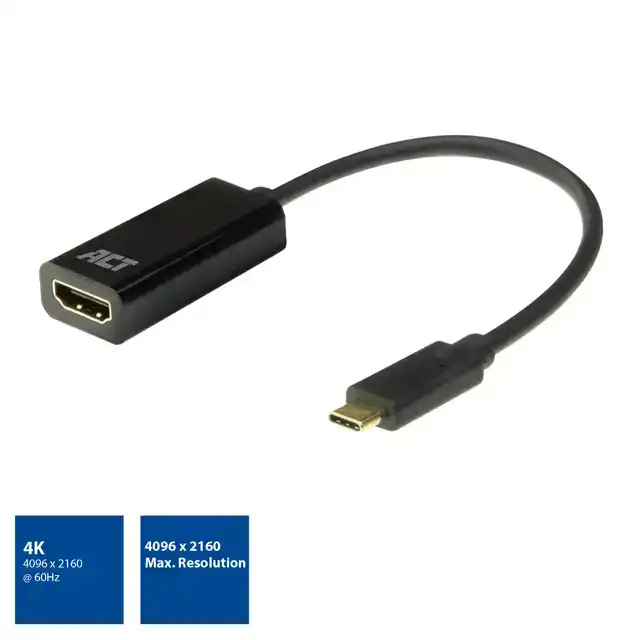 ADAPTER ACT USB-C NAAR HDMI 4K 60HZ