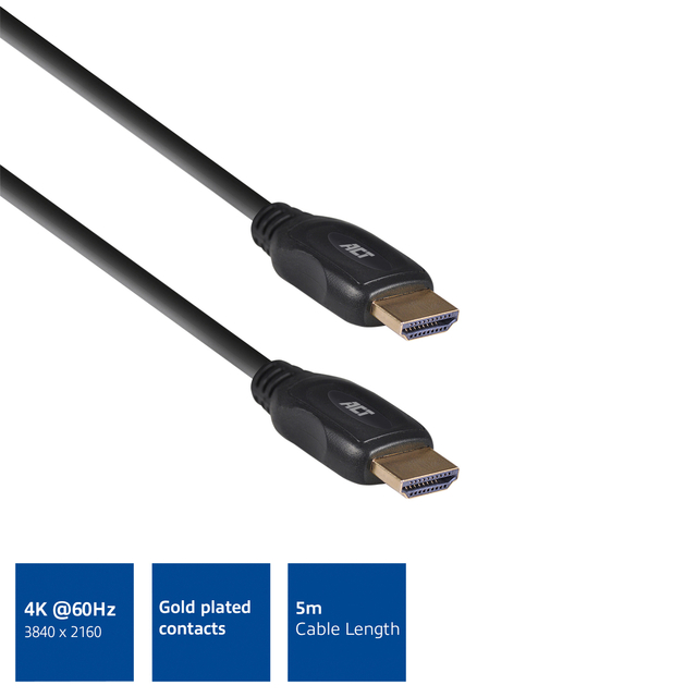 KABEL ACT HDMI HIGH SPEED TYPE 1.4 5