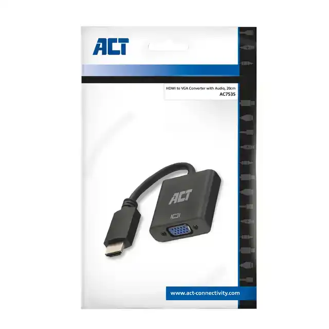 ADAPTER ACT HDMI NAAR VGA MET AUDIO