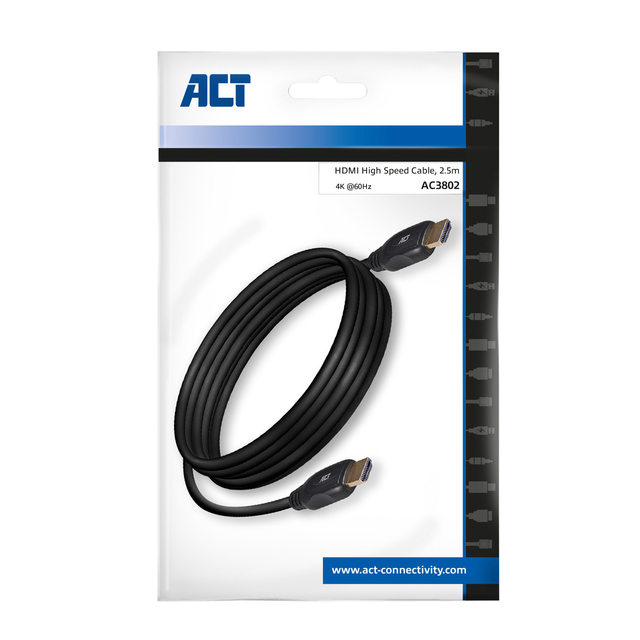 KABEL ACT HDMI HIGH SPEED TYPE 1.4 2.5