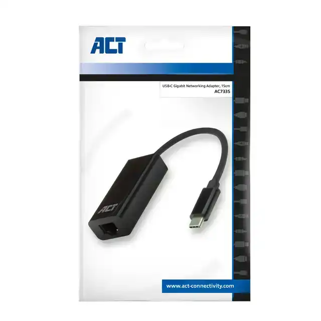 ADAPTER ACT USB-C NAAR GIGABIT ETHERNET