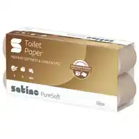 TOILETPAPIER SATINO PURESOFT MT1 2LGS