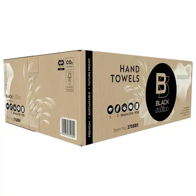 HANDDOEK BLACKSATINO PT20 GREENGROW